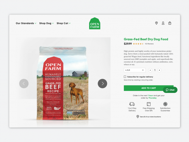 Open Farm pdp homepage tile